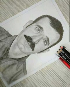 متد سیاه قلم طراحی چهره گالری شبنم