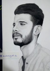 طراحی سیاه قلم طراحی چهره